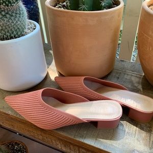 TIJN Helka, Size 10, coral pink, Knitted Mules